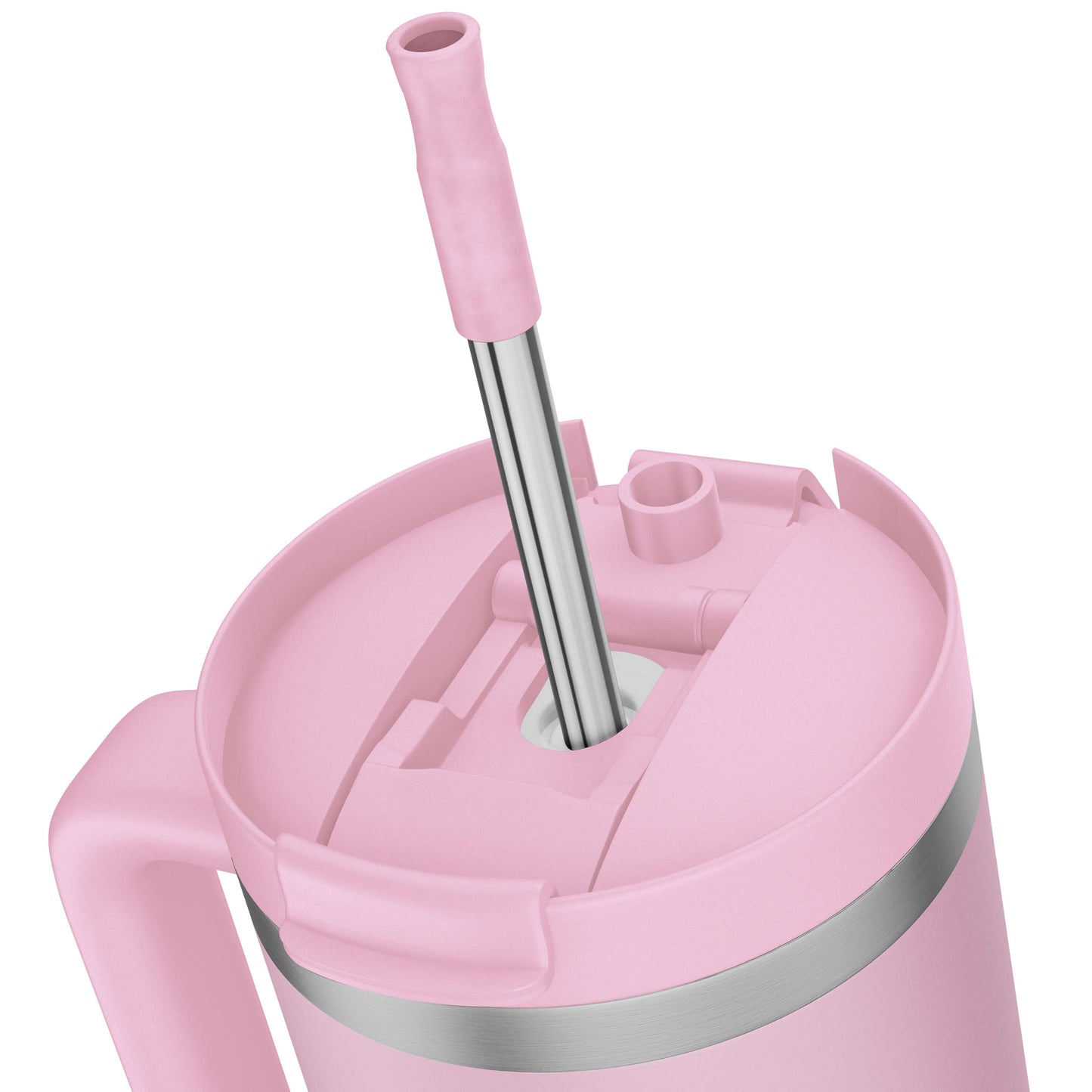 Kinny Cup 950ml Strohalm / Straw - Rosa / Pink