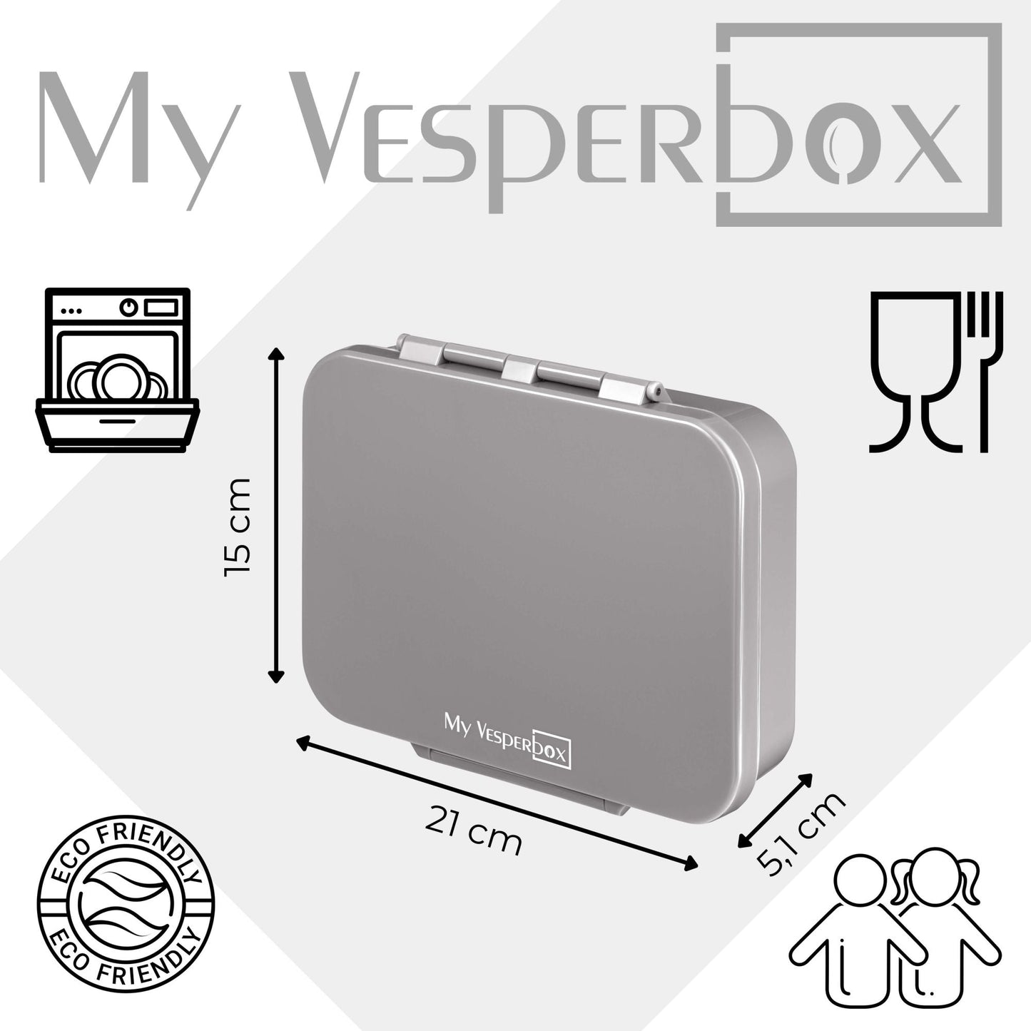 My Vesperbox Set - Minny Grau / Blau & Bia Box Grau