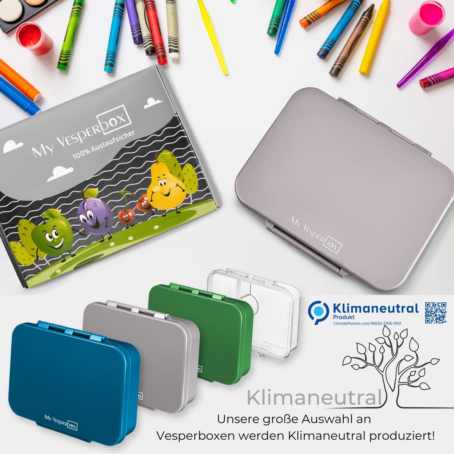 My Vesperbox Set - Minny Grau / Blau & Bia Box Grau