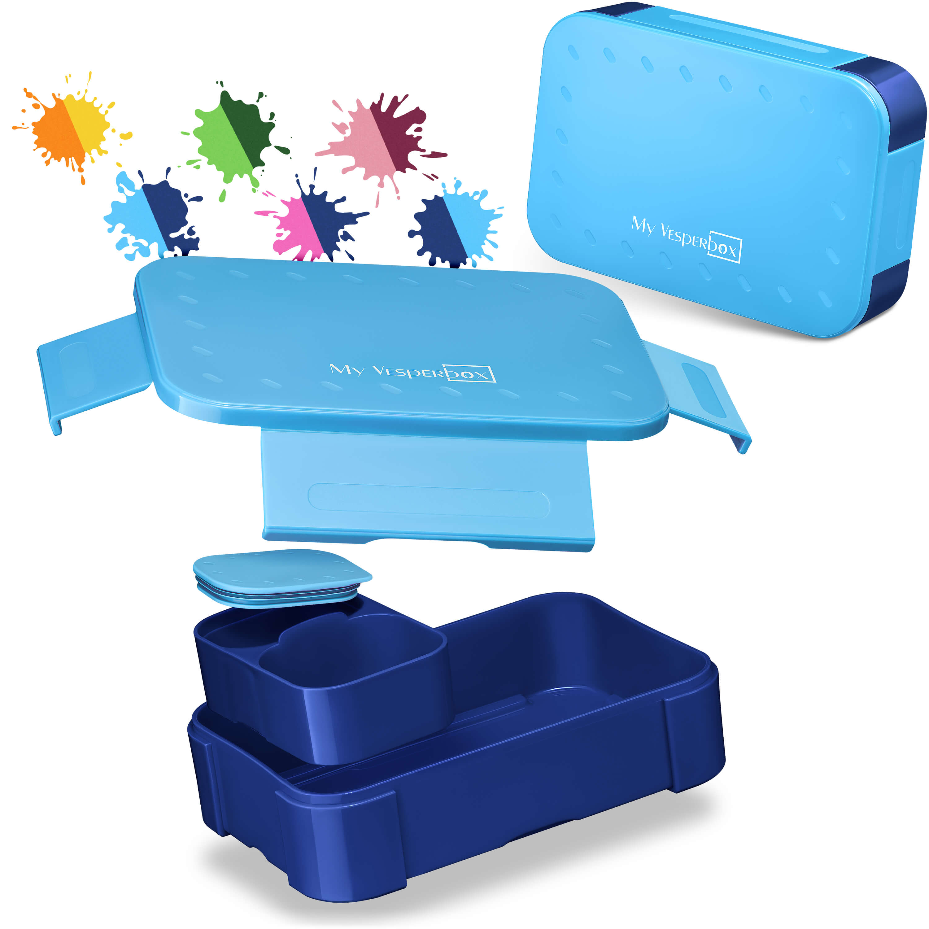 MyVesperbox Mini Lite - kompakte Brotdose für Kinder, auslaufsicher, BPA-frei
