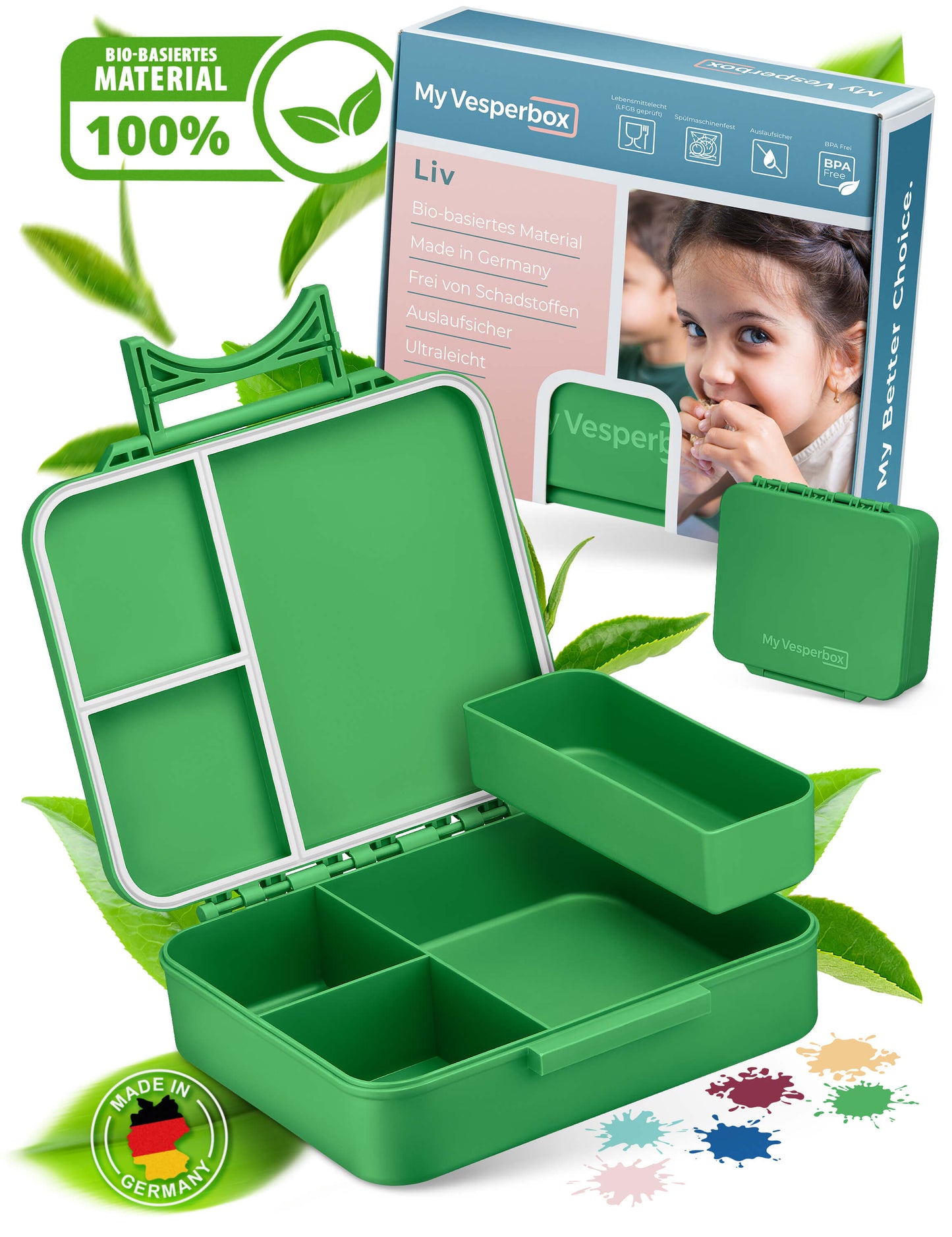 Set - Liv Grün - in vielen Farben und Motiven