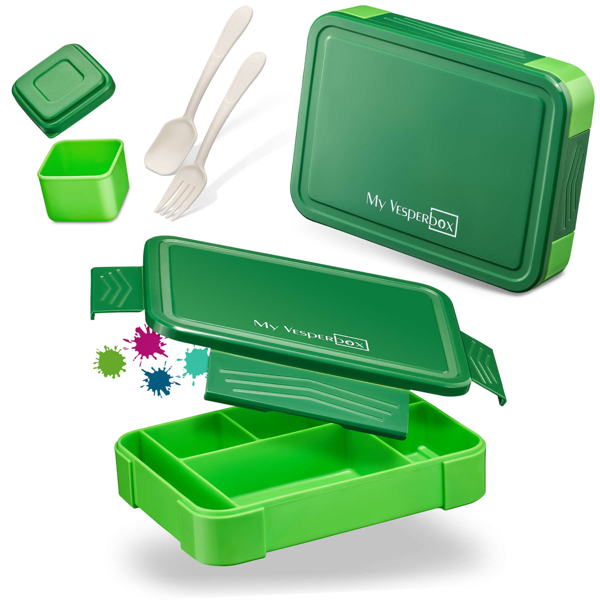 Lite Brotdose – große Bento Box, auslaufsicher & BPA-frei – My Vesperbox