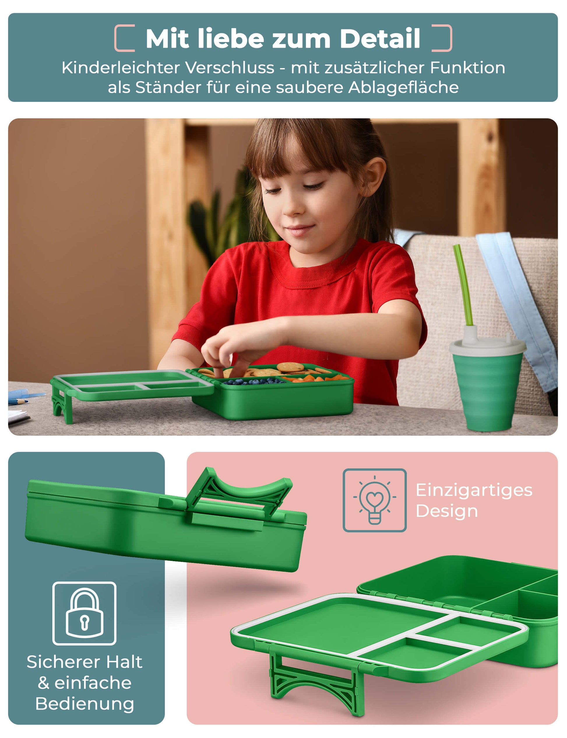 MyVesperbox Liv WM-Edition - Brotdose mit Länder-Motiven, Made in Germany, BPA-frei