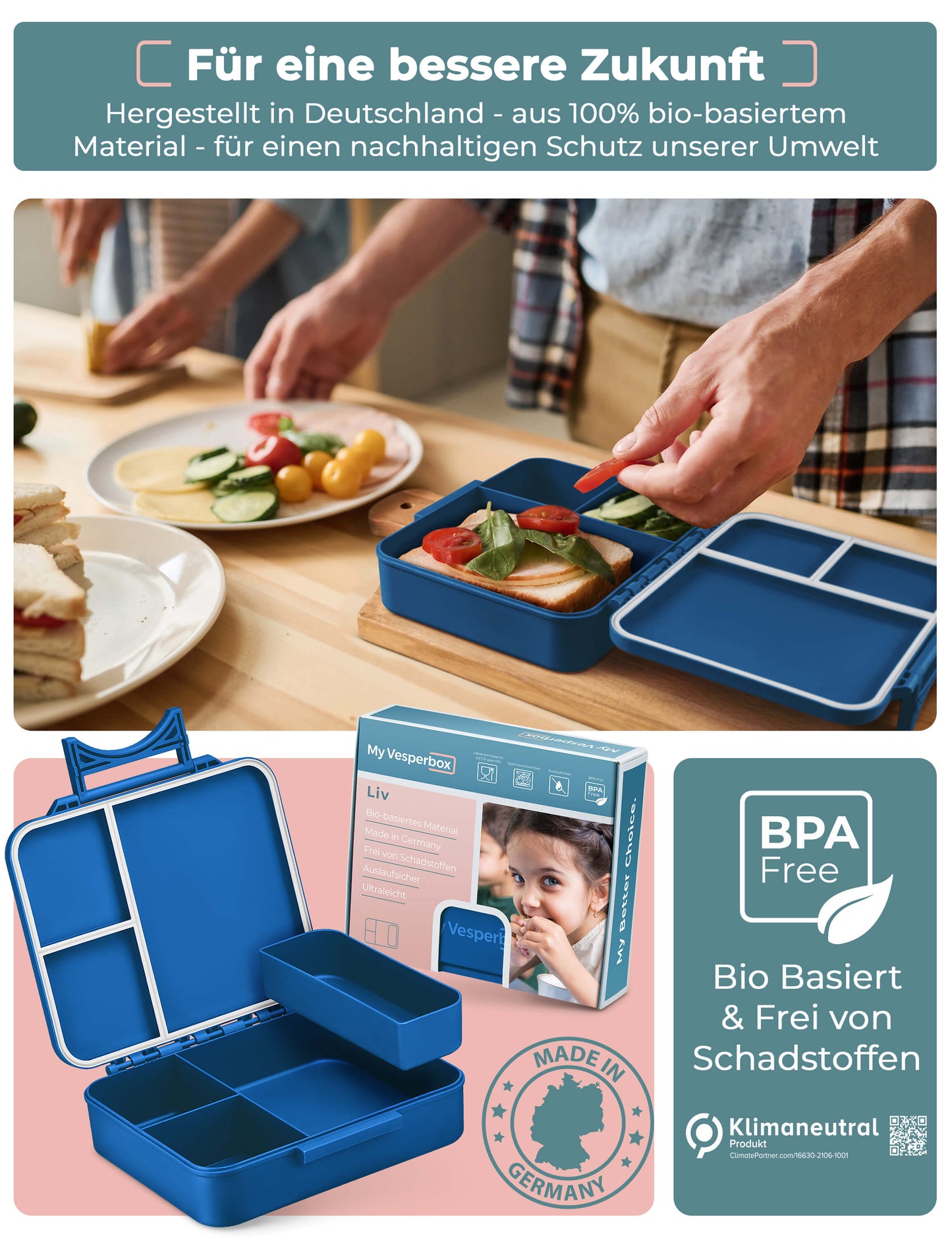 Set - Liv Blau - in vielen Farben und Motiven
