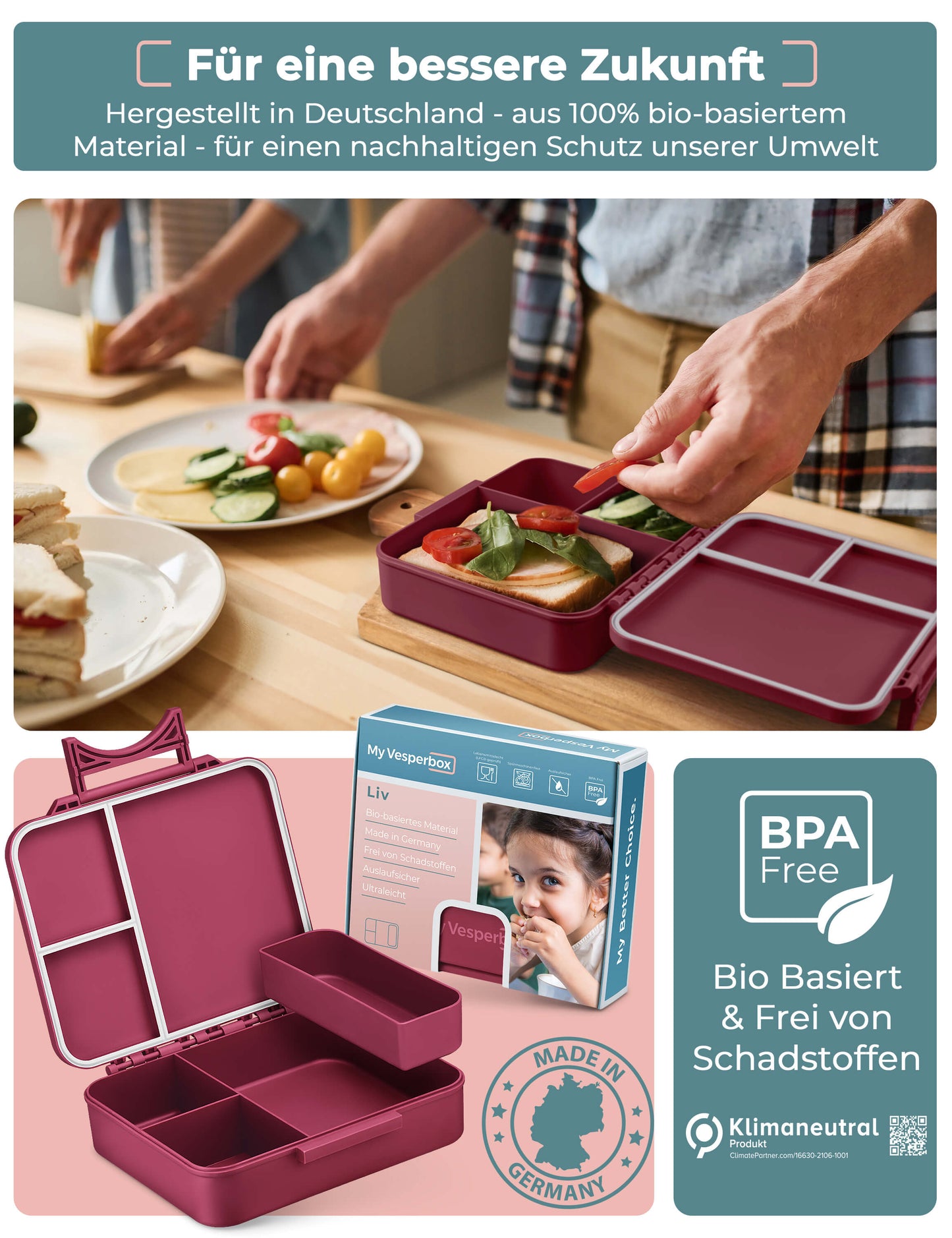 Set - Liv Lila - in vielen Farben und Motiven
