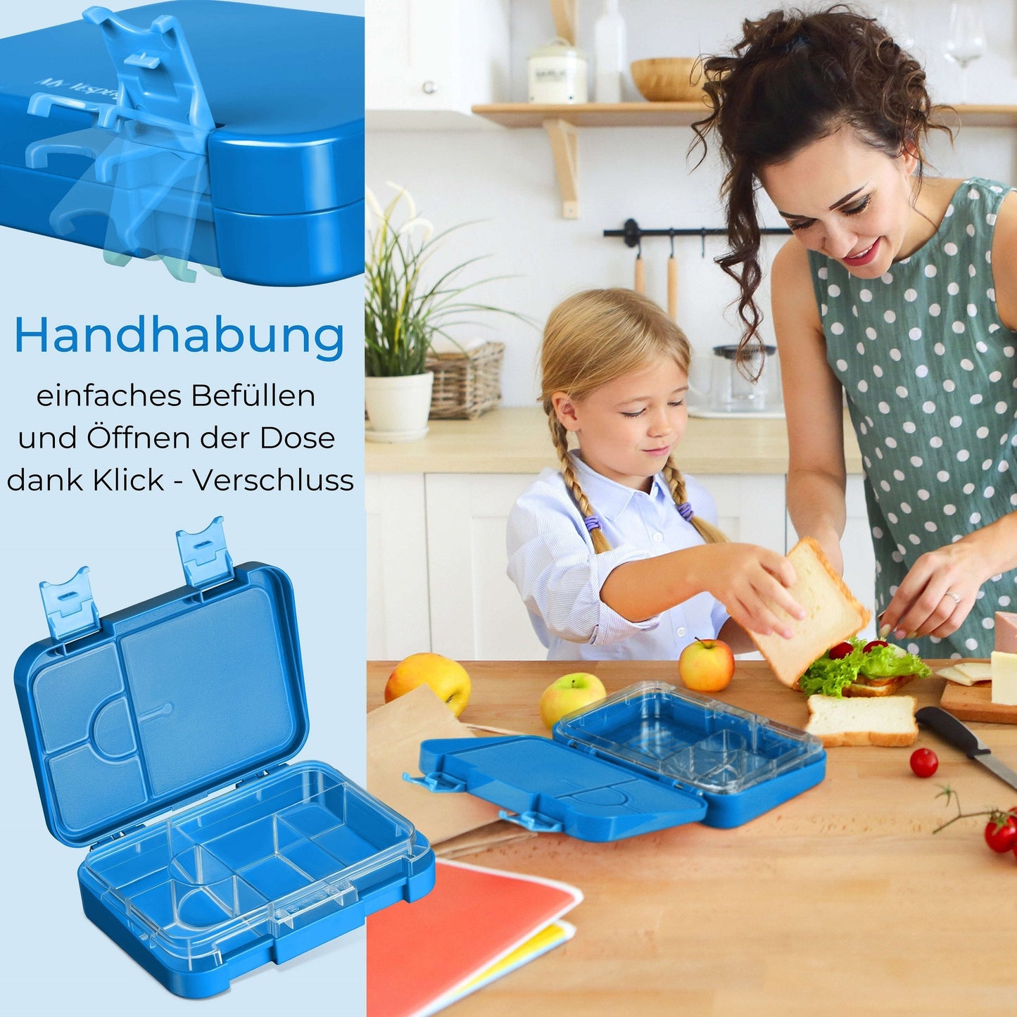 "Len" - Blau - Traktor mit Anhänger