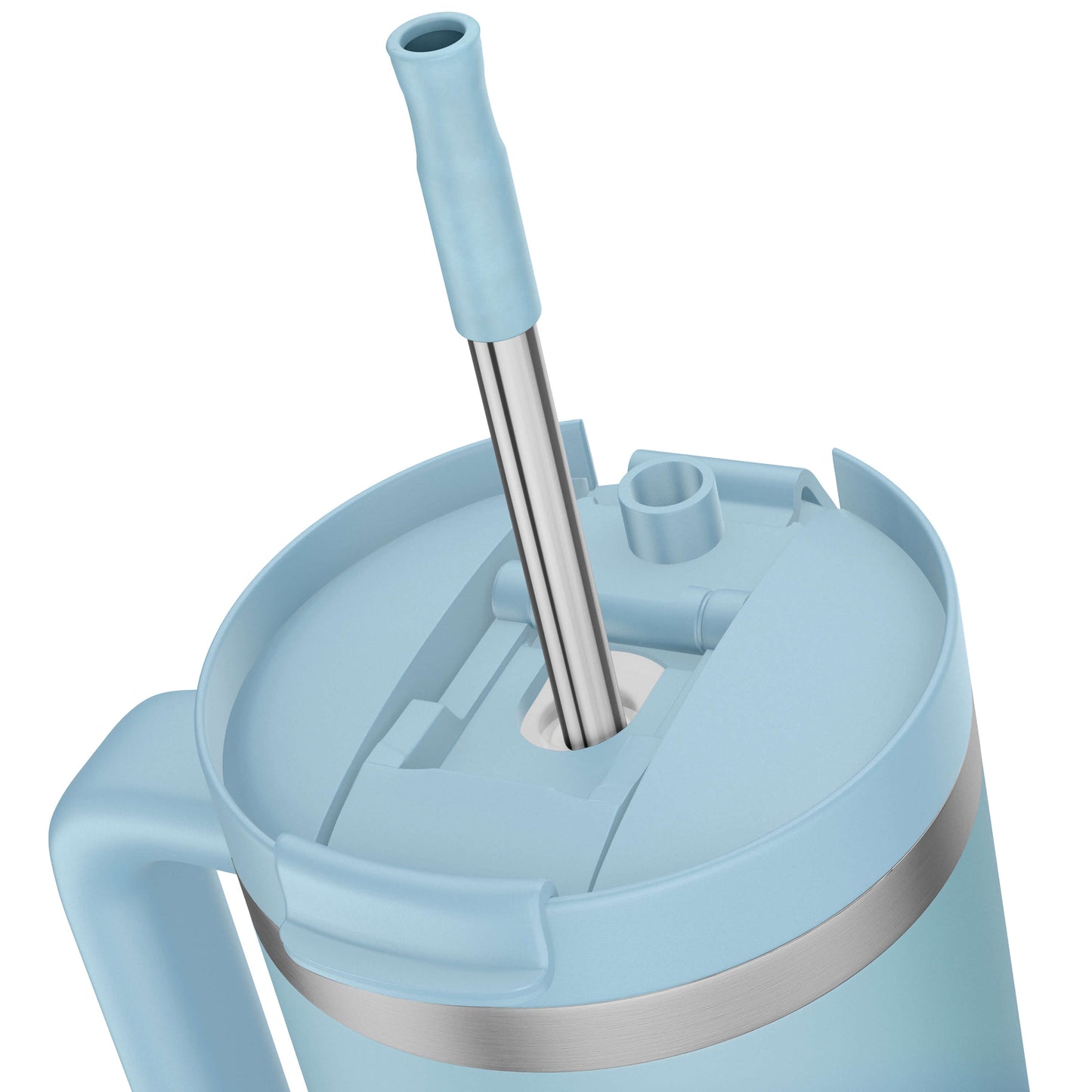 Kinny Cup 500ml Strohalm / Straw - Blau / Blue