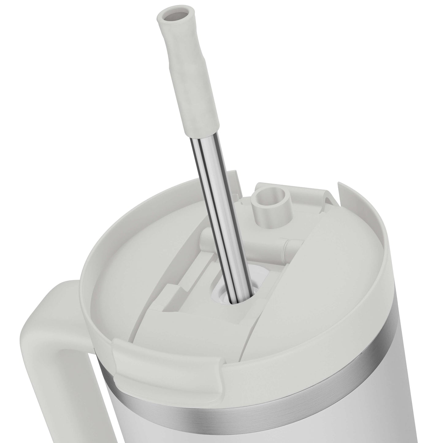 Kinny Cup 1200ml Strohalm - Weiß / White