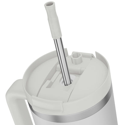 Kinny Cup 1200ml Strohalm - Weiß / White