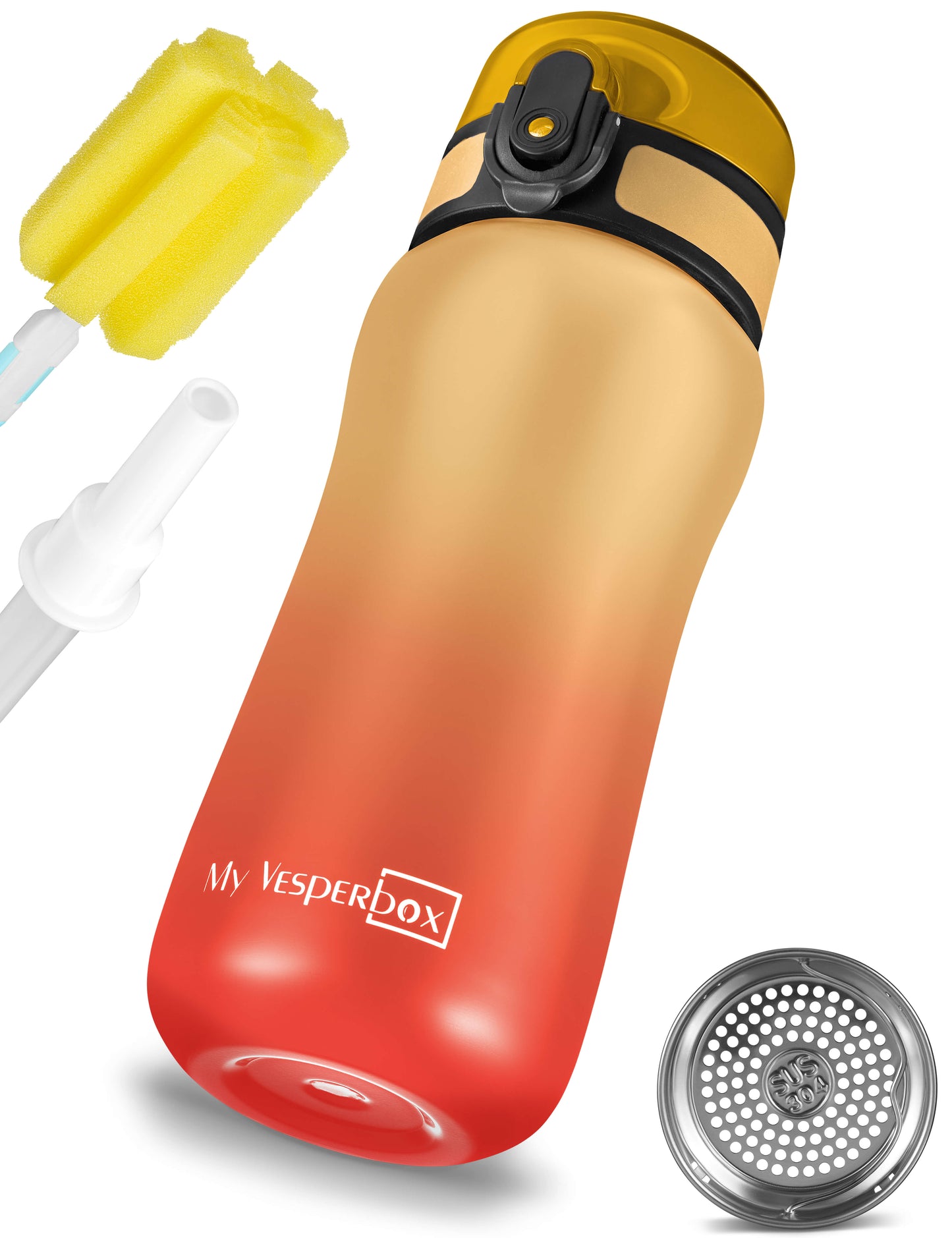 "Thermo Minny" - Rot/Orange Verlauf 400 ml