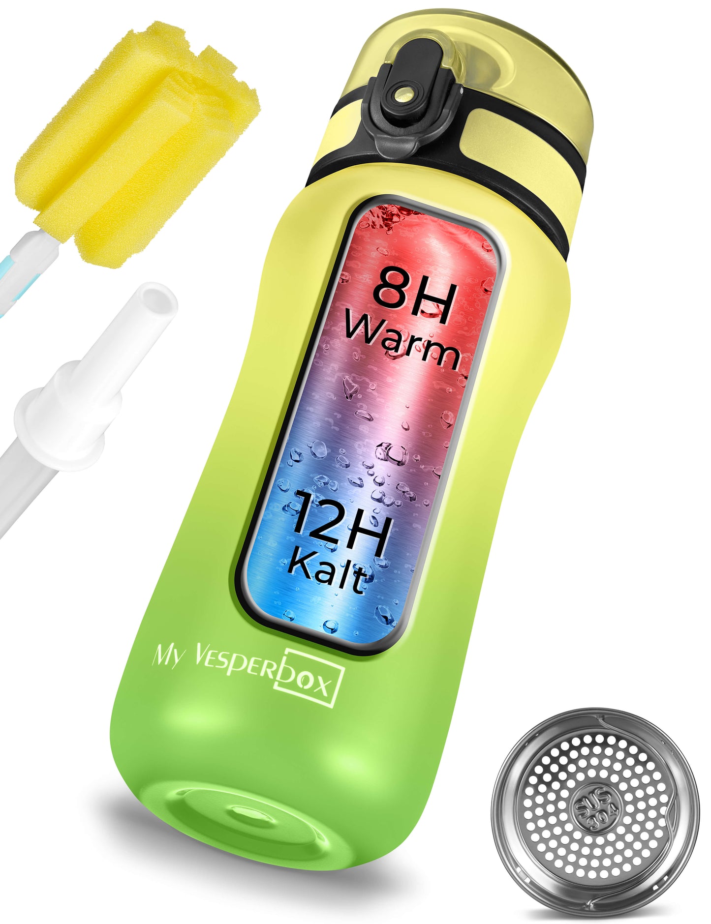 "Thermo Minny" - Grün/Gelb Verlauf 400 ml