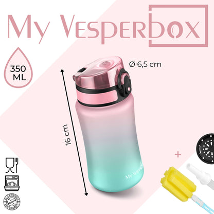 B-Ware "Minny" - Rosa / Türkis 350 ml