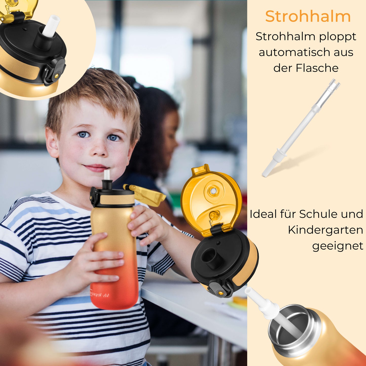 "Thermo Minny" - Rot/Orange Verlauf 400 ml