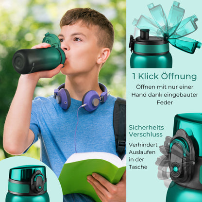 "Thermo Minny" - Schwarz/Grün Verlauf 400 ml