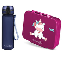 Lila Einhorn - Dunkelblau