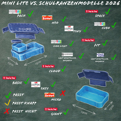 Mini Lite Bento Box – 1-4 Fächer, auslaufsicher, mikrowellenfest | MyVesperbox