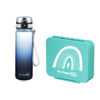 Türkis Regenbogen - Blauverlauf