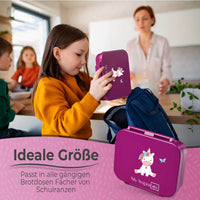 My Vesperbox - Mini Bia - Lila - Einhorn sitzend - Auslaufsicher