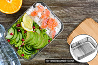 My Vesperbox Fima - Edelstahl Lunchbox mit Schneidebrett - 850 / 1200ml !!OHNE TRENNUNG!!